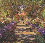 Path Canvas Paintings - Main Path through the Garden at Giverny